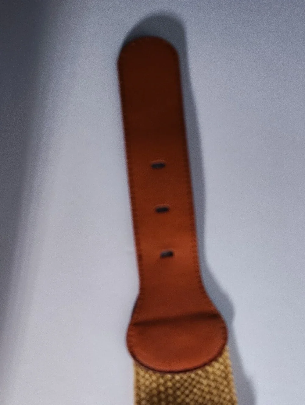 NEW Woven Women's Size S/P Belt with Round Buckle in Tan WM